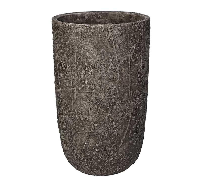 Planter Dandelion Concrete Grey 18x18x30cm