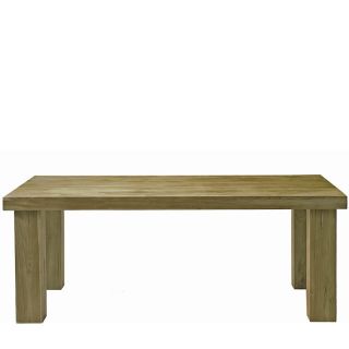 Τραπέζι από ξύλο ΤΕΑΚ σε καφέ/γκρι χρ.,200x100cm