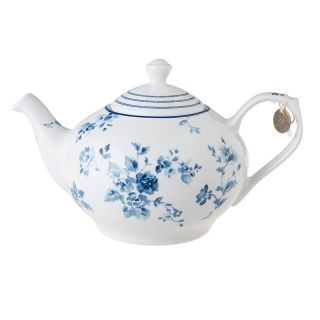 Laura Ashley China Rose Porcelain Teapot