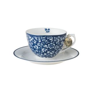 Laura Ashley-Blueprint Cappuccino cup with sweet allysum saucer