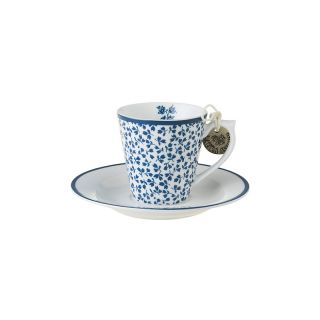Laura Ashley-Blueprint Espresso Cup with Floris saucer