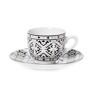 Set of 6 pcs cup / saucer Nostro coffee