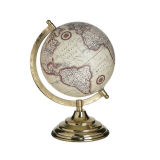 METAL GLOBE CREME/GOLD 17Χ18Χ27 INART 3-70-803-0041
