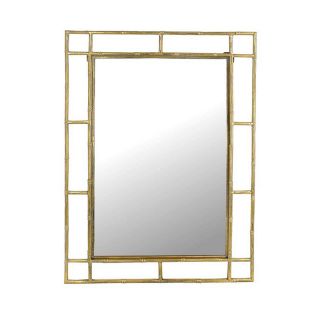 Καθρέπτης με χρυσή μετ/κή κορνιζα σχ.Bamboo,70x100cm
