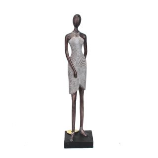 Standing black lady figurine 51cm