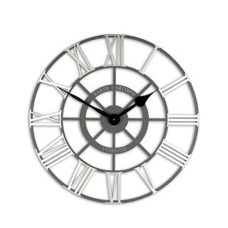 Evening Star wall clock, grey 60cm
