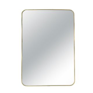 Aluminium frame mirror rounded corners,gold 61x91,5cm