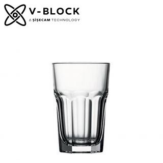 V-BLOCK CASABLANCA TEMPERED JUICE&LONG DRINK 295CC P/960 GB6.OB24.