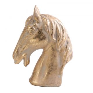 CERAMIC HORSE GOLD