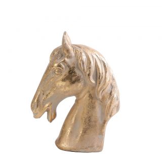 CERAMIC HORSE GOLD