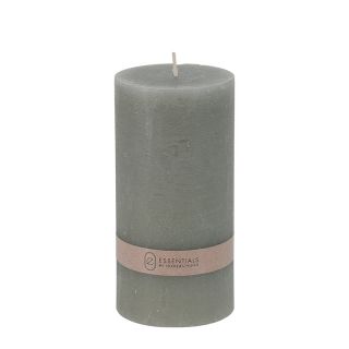 Pillar candle rustic 7x14cm, mid grey