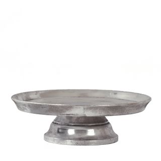 Plate On Stand Ant.Silver8.5cm