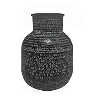 Artistic Aluminium Vase black/white 31x3cm
