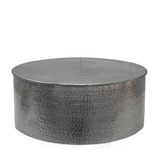 Aluminium Coffee Table  Hammered, dk.grey,90x37cm