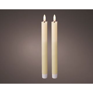 LED wick dinner candle wax BO indoor 24cm