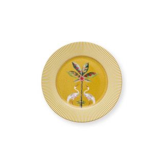 La Majorelle Πιάτο Γλυκού από Πορσελάνη Κίτρινο με Διάμετρο 17cm