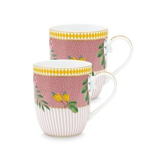 PiP Studio La Majorelle Σετ/2  Κούπες  από Πορσελάνη Ροζ 145ml