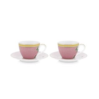Σετ Φλιτζάνια Espresso Πορσελάνης Pip Studio La Majorelle Pink 120ml