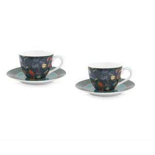 PIP STUDIO Σετ/2 Φλυτζάνια Espresso Winter Wonderland Dark Blue