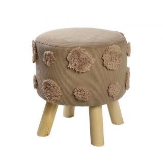 UPHOLSTERED WOODEN STOOL 35X35X40ΕΚ