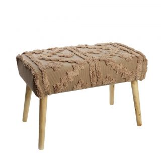 UPHOLSTERED WOODEN BENCH 66X14X34ΕΚ