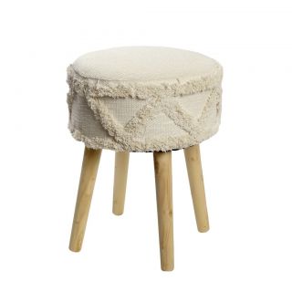 UPHOLSTERED WOODEN STOOL 32X32X41ΕΚ