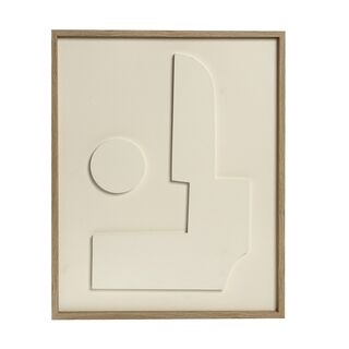 ΠΙΝΑΚΑΣ ΣΕ 3D ΚΑΜΒΑ ΛΕΥΚΟΣ PVC/MDF 50Χ40ΕΚ