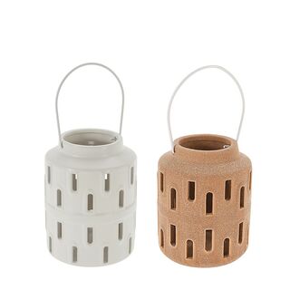 Κεραμικό κυλινδικό φανάρι σε 2 χρ.17cm