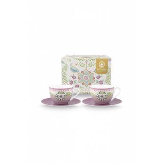 Σετ 2 Φλυτζάνια Πορσελάνης Pip Studio Lilly & Lotus 280ml