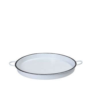 METAL TRAY WITH HANDLES D45CM