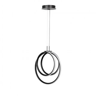 Κρεμαστό φωτιστικό LED 40W 3CCT σε μαύρο χρώμα D:38cm