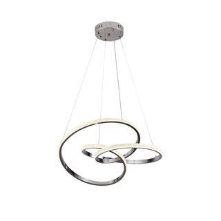 Κρεμαστό φωτιστικό LED 40W 3CCT σε χρώμιο D:45cm