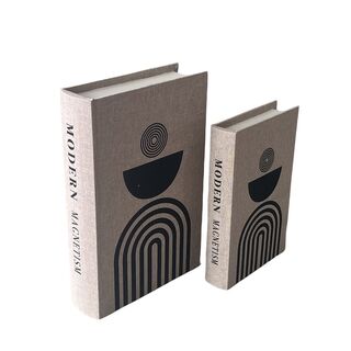 WOODEN BOX SET 2 30-24CM