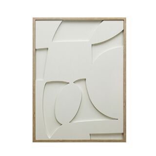 ΠΙΝΑΚΑΣ ΣΕ 3D ΚΑΜΒΑ ΛΕΥΚΟΣ 45Χ60ΕΚ