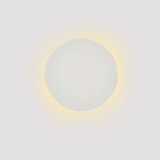 Επιτοίχιο φωτιστικό λευκό από γύψο LED 8W 3000K D:25cm