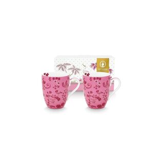 PiP Studio Κούπα από Πορσελάνη Jolie Flowers 350ml 2τμχ