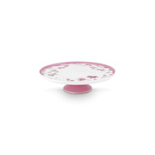PiP Studio Royal Τουρτιέρα από Πορσελάνη με Πόδι Jolie DotsGold Pink 21cm