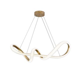 Κρεμαστό φωτιστικό LED 40W 3CCT (by switch on base) σε χρώμιο D:60cm