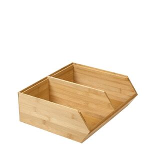 BAMBOO BOX 2-COMPARTMENTS 36CM