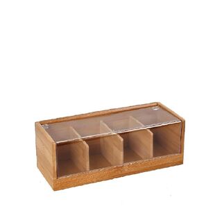 BAMBOO BOX 4-COMPARTMENTS 29CM