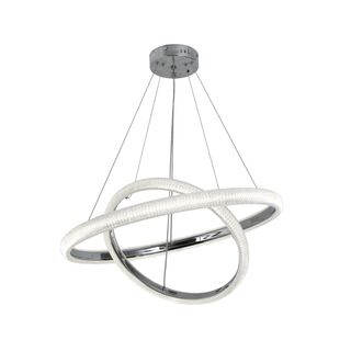 Κρεμαστό φωτιστικό LED 60W 3CCT (by switch on base) σε χρώμιο D:60cm