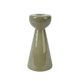 Γυάλινο Κηροπήγιο H.16cm
