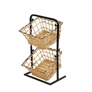 METAL STAND W/3 BASKETS 41CM