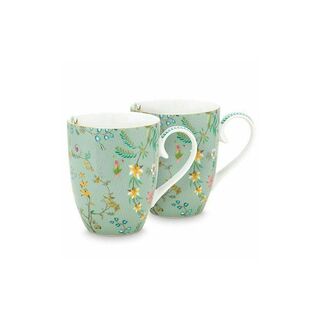 Σετ 2 PiP Studio Jolie Flowers Κούπα από Πορσελάνη 350ml