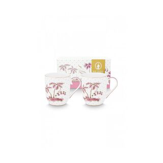 PiP Studio Κούπα από Πορσελάνη Jolie Dots Gold 145ml 2τμχ