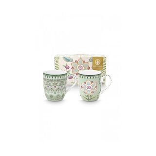 PiP Studio Κούπα από Πορσελάνη Lily and Lotus 145ml 2τμχ