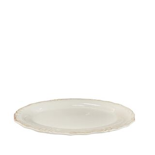 TIFFANY STONEWARE OVAL PLATTER 32X21CM