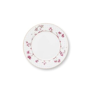Pip Studio Πιάτο Πορσελάνης JOLIE Dots Gold Pink 21cm