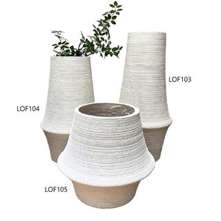 ΒΑΖΟ FIBERCLAY ΣΤΡΟΓΓ. ΛΕΥΚΟ S 43Χ46ΕΚ