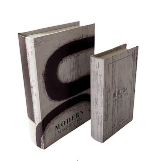 ΚΟΥΤΙ ΞΥΛΙΝΟ ΣΕΤ 2 "ΒΙΒΛΙΟ" 30X20X6,5/24X15X4,5CM